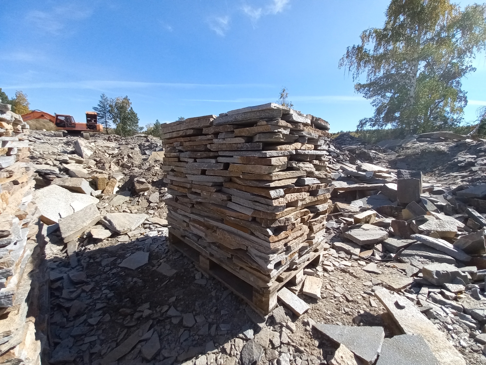 Плитняк златолит серебристый для мощения на бетон купить в Тавде