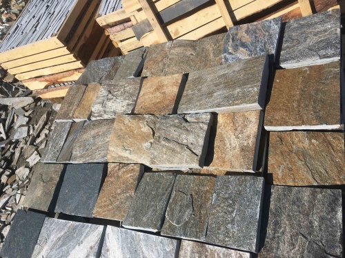 Плитка пилёная златолит Уральский для фасада купить в Тавде